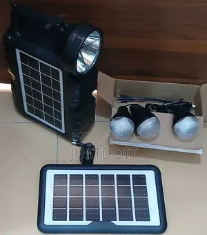 CL-810 Solar Lamp with Panel & 3 Bulbs