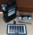 CL-810 Solar Lamp with Panel & 3 Bulbs - 2