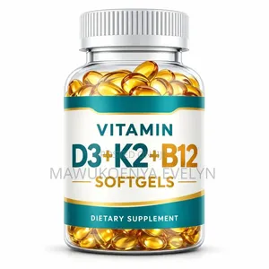Vitamin D3 + K2 + B12 Softgels - Dietary Supplement