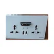 Glass Double Socket with USB-C - 1