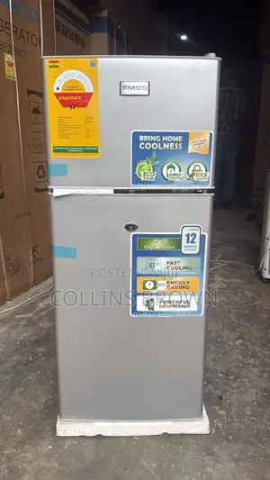 Brand New Nasco Double Door Fridge 124 Liters