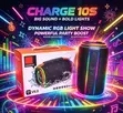 Charge 10S Portable Bluetooth Speaker V6.0 with RGB Lights - 1