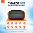 Charge 10S Portable Bluetooth Speaker V6.0 with RGB Lights - 3