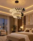 Modern Multi-Tier LED Crystal Ring Chandelier - 3