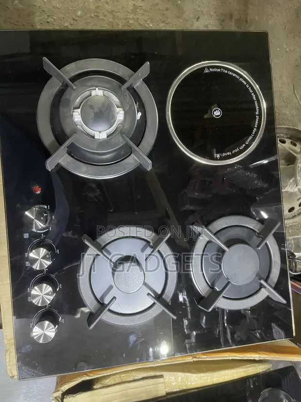 3-Gas + 1 Electric Hybrid Built-in Hob - 1