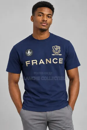 French Navy Blue T-Shirt - L & XL