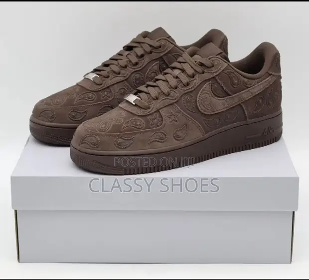 Nike Airforce Suede Coffee Brown Sneakers - 1