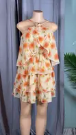 Mini Floral Wrap Dress - 1
