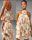 Mini Floral Wrap Dress - 2