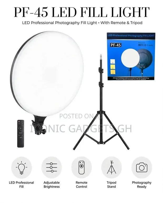 PF-45 45cm LED Professional Fill Light - 1