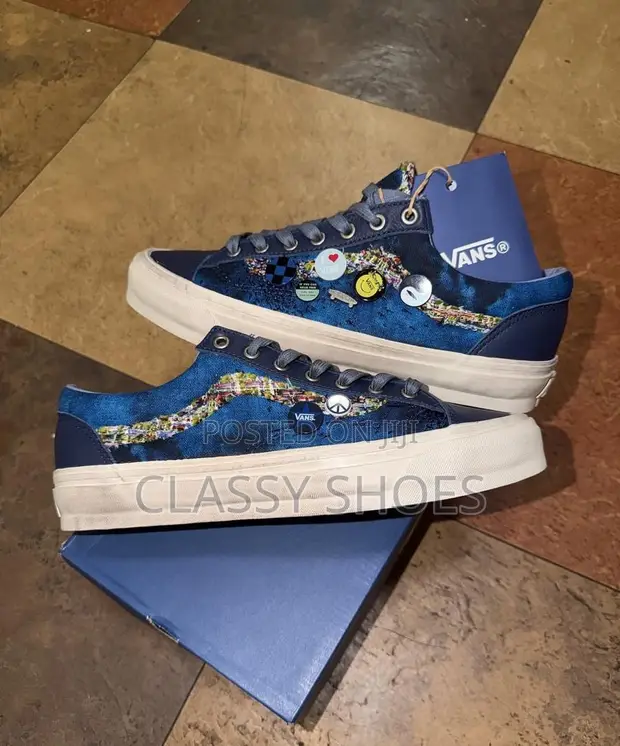 Vans Leather Blue Sneakers - 1