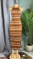Bodycon Dress - Multi-Color - 1