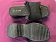 Ladies Classic Black Suede Slippers - Size 40 - 2