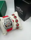 Richard Mille Red Watch (with Bracelet) - 2