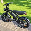 New 2026 Black Vintage Moped-Style E-Bike - 1