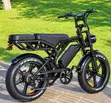 New 2026 Black Vintage Moped-Style E-Bike - 2