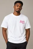 AH Plain White T-Shirt - Medium & Large - 1