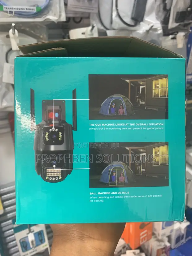 Dual Lens Waterproof CCTV Camera WiFi/Wired - 1