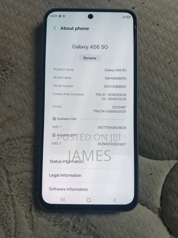 Samsung Galaxy A54 5G 128GB Gray - 1