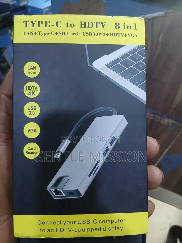 Type-C to HDTV 8-in-1 Adapter - 1