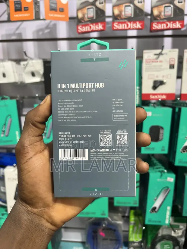 HEATZ ZU08 8-in-1 Multiport Hub - 1