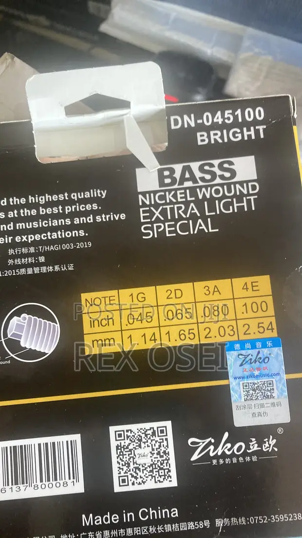 DR 4-String Bass Guitar Strings - 1