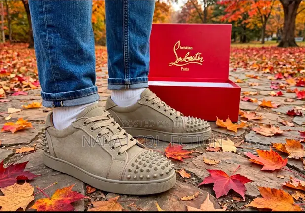 Christian Louboutin Louis Junior Spikes Low Top Sneakers - 1