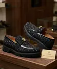 Men's Versace Crystal Embellished Slip-On Loafers - 2