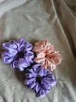 Soft Silk Stretchy Scrunchies - 1
