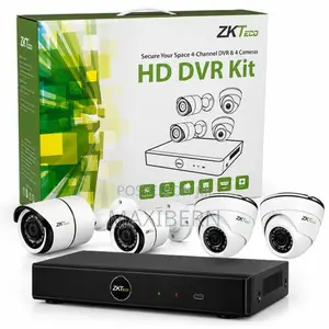 ZKTeco 4-Channel HD DVR CCTV Camera Kit