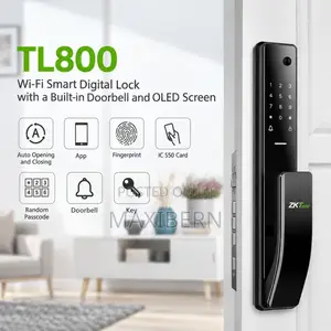 ZKTeco TL800 WiFi Smart Door Lock with Fingerprint & Camera