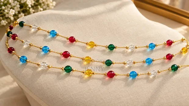 Ladies Multicolour Beaded Waist Chain - 1