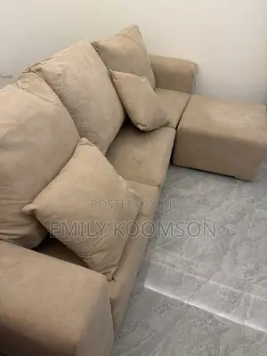 L Shaped Sofa - Brand New, Beige