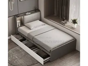 Royal Comfort Single Storage Bed with Padded Headboard