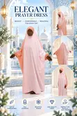 Elegant Women's Jilbab Hijab Prayer Dress - 1
