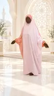 Elegant Women's Jilbab Hijab Prayer Dress - 4