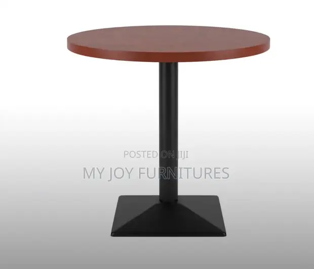 Brown Round Bar Table - 1