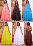 Tiered Halter Maxi Dress - 1