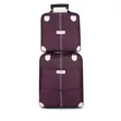 2-in-1 Trolley Luggage Travel Bag Set - Purple - 3