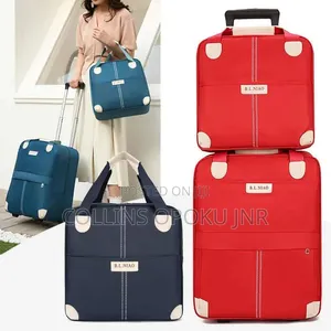 B.L.NIAO 2-in-1 Trolley Luggage Travel Bag Set - Red
