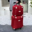 B.L.NIAO 2-in-1 Trolley Luggage Travel Bag Set - Red - 2