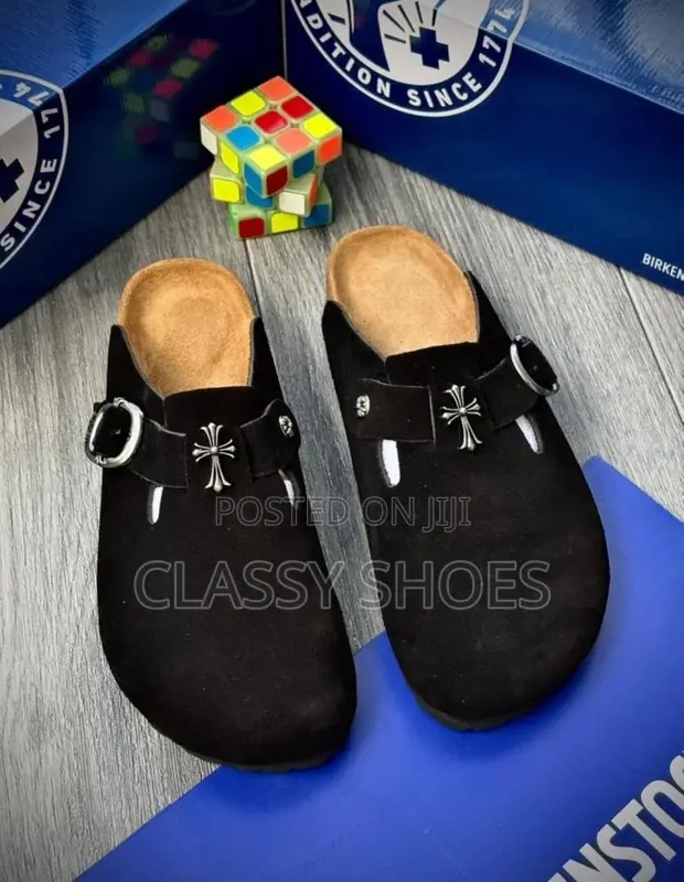 Birkenstock Boston Suede Slippers - 1