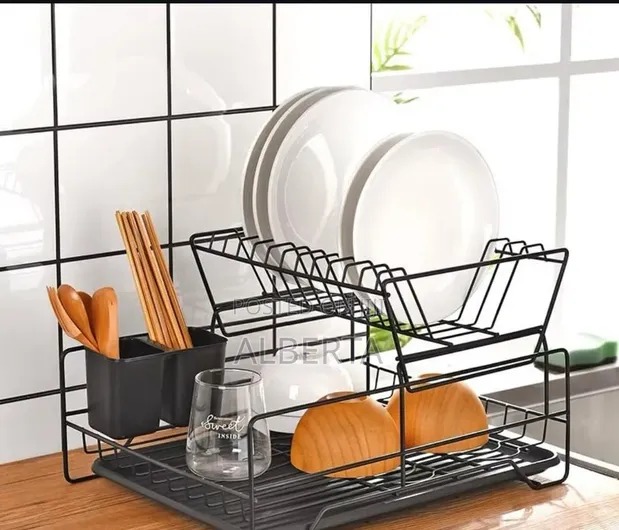 Kitchen Utensils Rack - Stainless Steel - 1