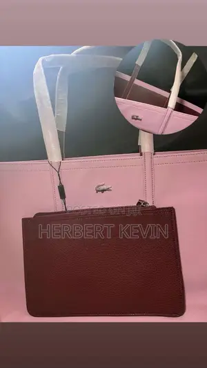 Lacoste Two-Tone Leather Handbag