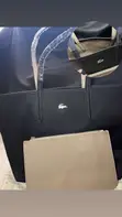 Lacoste Two-Tone Leather Handbag - 3