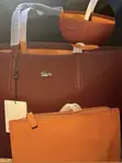 Lacoste Two-Tone Leather Handbag - 4