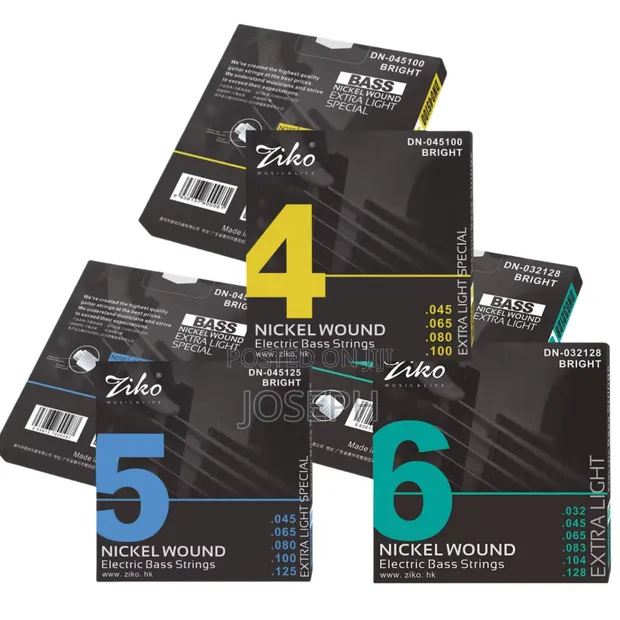 DR Electric Bass Guitar Strings (6, 5, 4-String Sets) - 1
