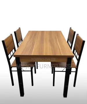4 Seater Dining Set - Cherry Wood Top