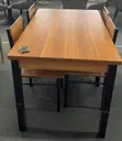 4 Seater Dining Set - Cherry Wood Top - 2