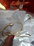 Fashion Bangles - Gold Stainless Steel - 1